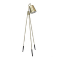 Lalia Home Tripod Floor Lamp w/ White Spotlight-Antique Brass LHF-5016-AB